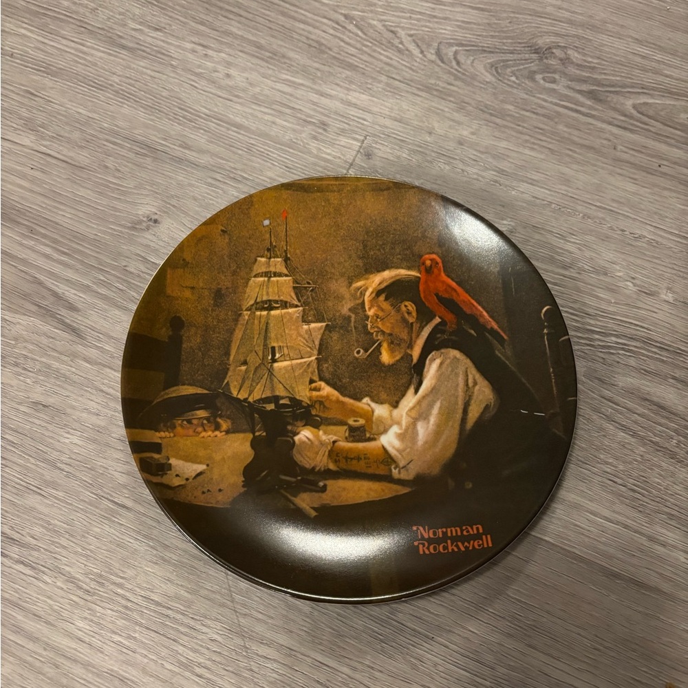 Norman Rockwell Collective Plate - The Ship Builder